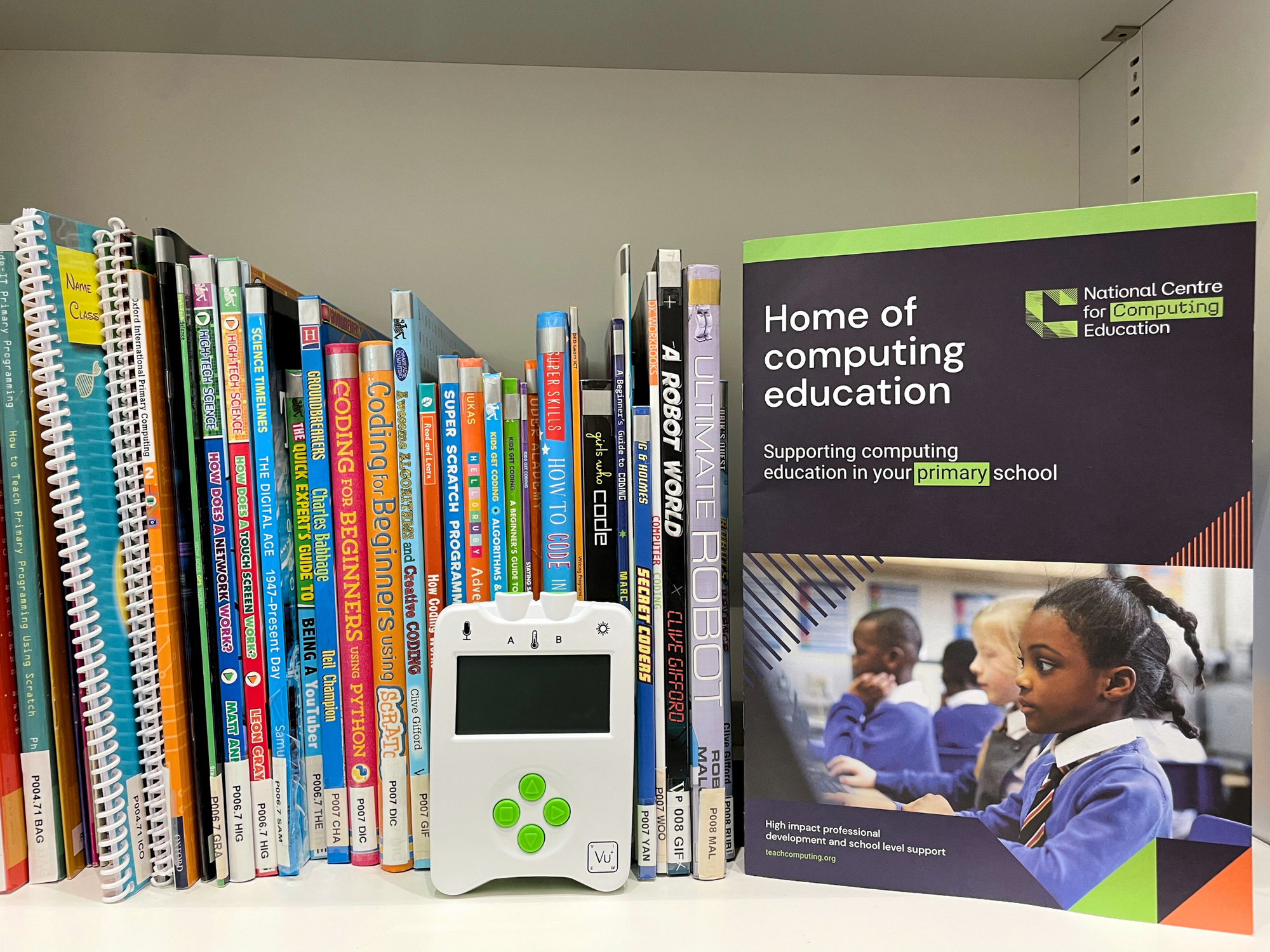 Vu+ Data Loggers in our resource centre, alongside the NCCE primary brochure
